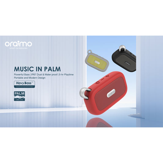 Parlante Inalámbrico Palm Oraimo Ip67 Bluetooth 3w Negro