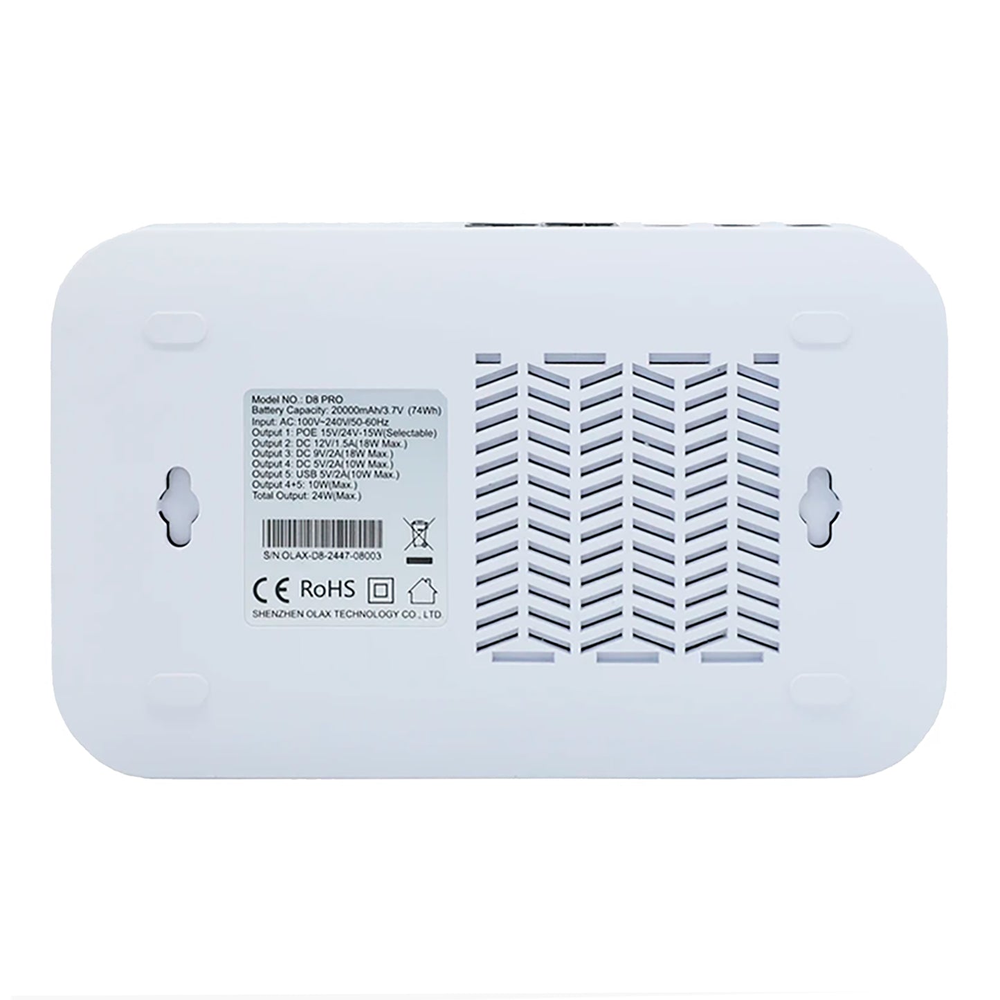 Smart Mini DC UPS Olax D8 Pro 24w Rj45 20000mah