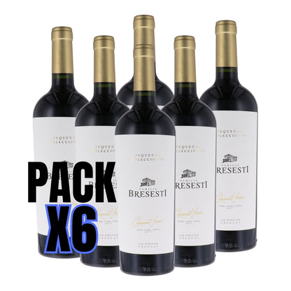 Vino Pequeñas Colecciones Bresesti Cabernet Franc pack 6 uni
