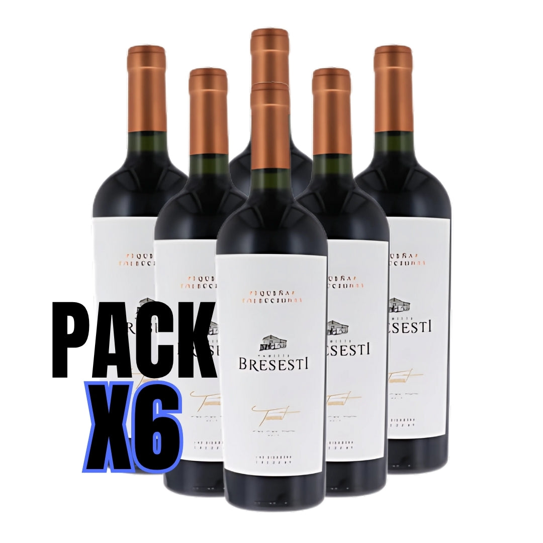 Vino Pequeñas Colecciones Bresesti Tannat pack x 6 unid. 750