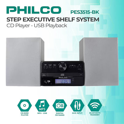 Sistema de Sonido Philco PES3515 BT 15W Estéreo CD-R/RW FM
