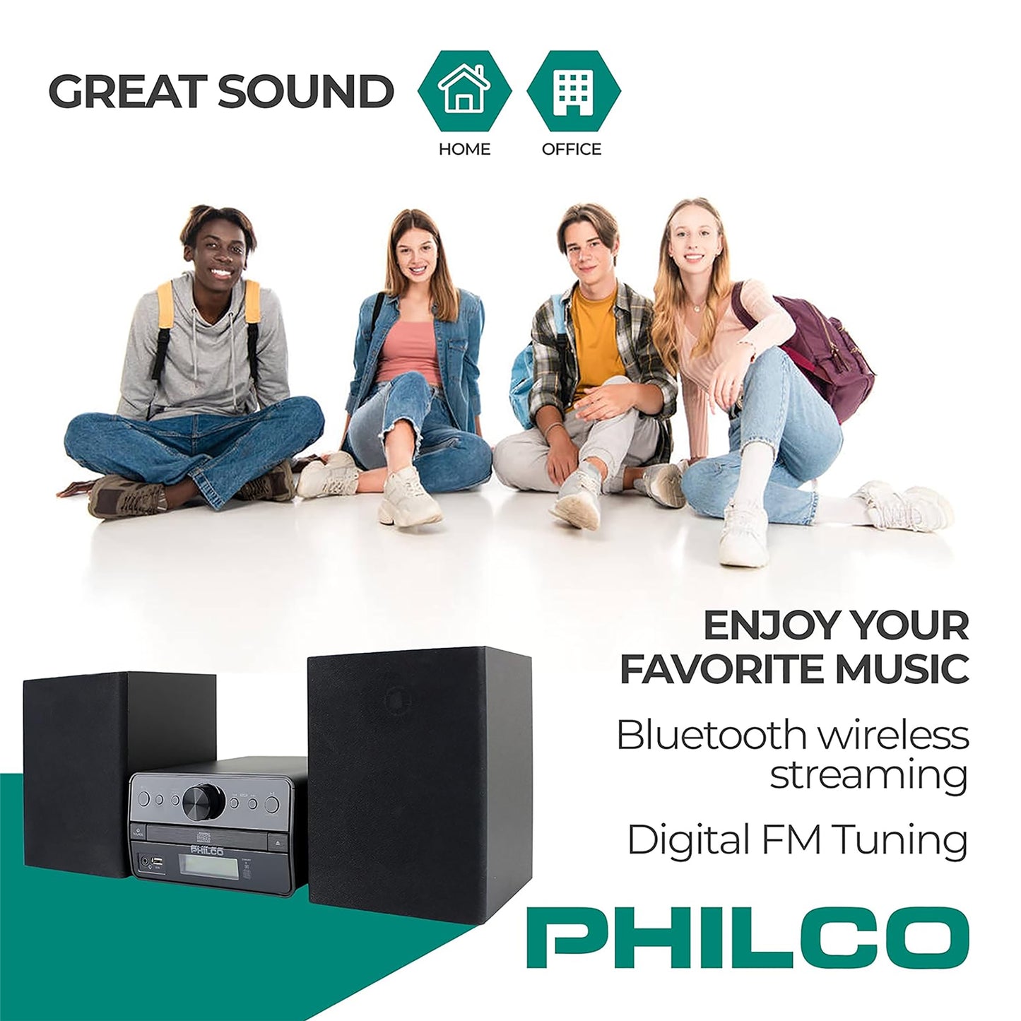 Sistema de Sonido Philco PES3530 BT 30W Estéreo CD-R/RW FM