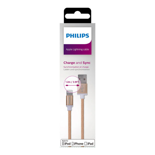 Cable Usb A - Lightning Philips 1,2m