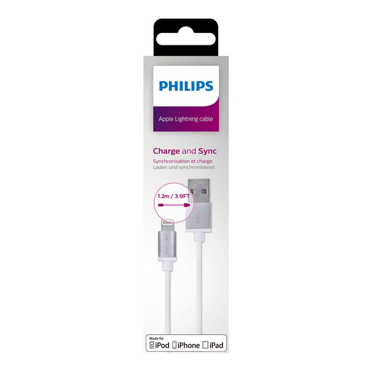 Cable Usb A - Lightning Philips 1,2m