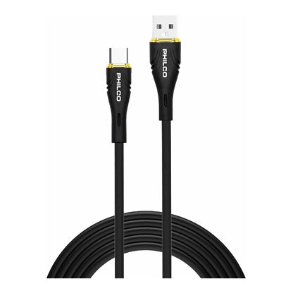Cable Usb C - Usb A Philco 20w 480mbps 1,2m Negro