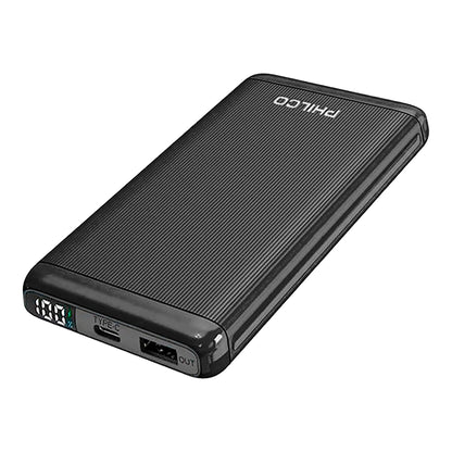 Powerbank Philco 10000mah 1 Usb C / 1 Usb A Negro