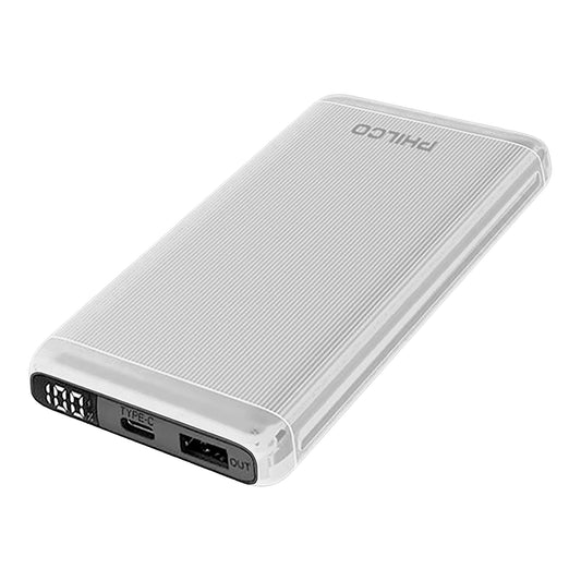 Powerbank Philco 10000mah 1 Usb C / 1 Usb A Blanco