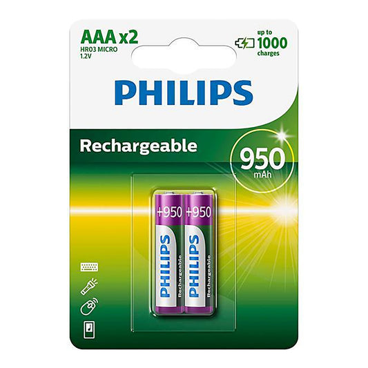 Pila Philips R03b2a95/97 950mAh 1,2V Pack X2