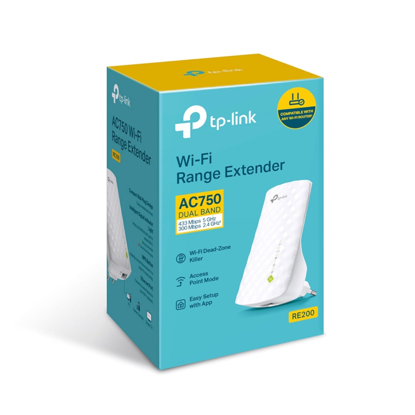 Extensor de Red Tp-Link Re200 De Doble Banda Ac750