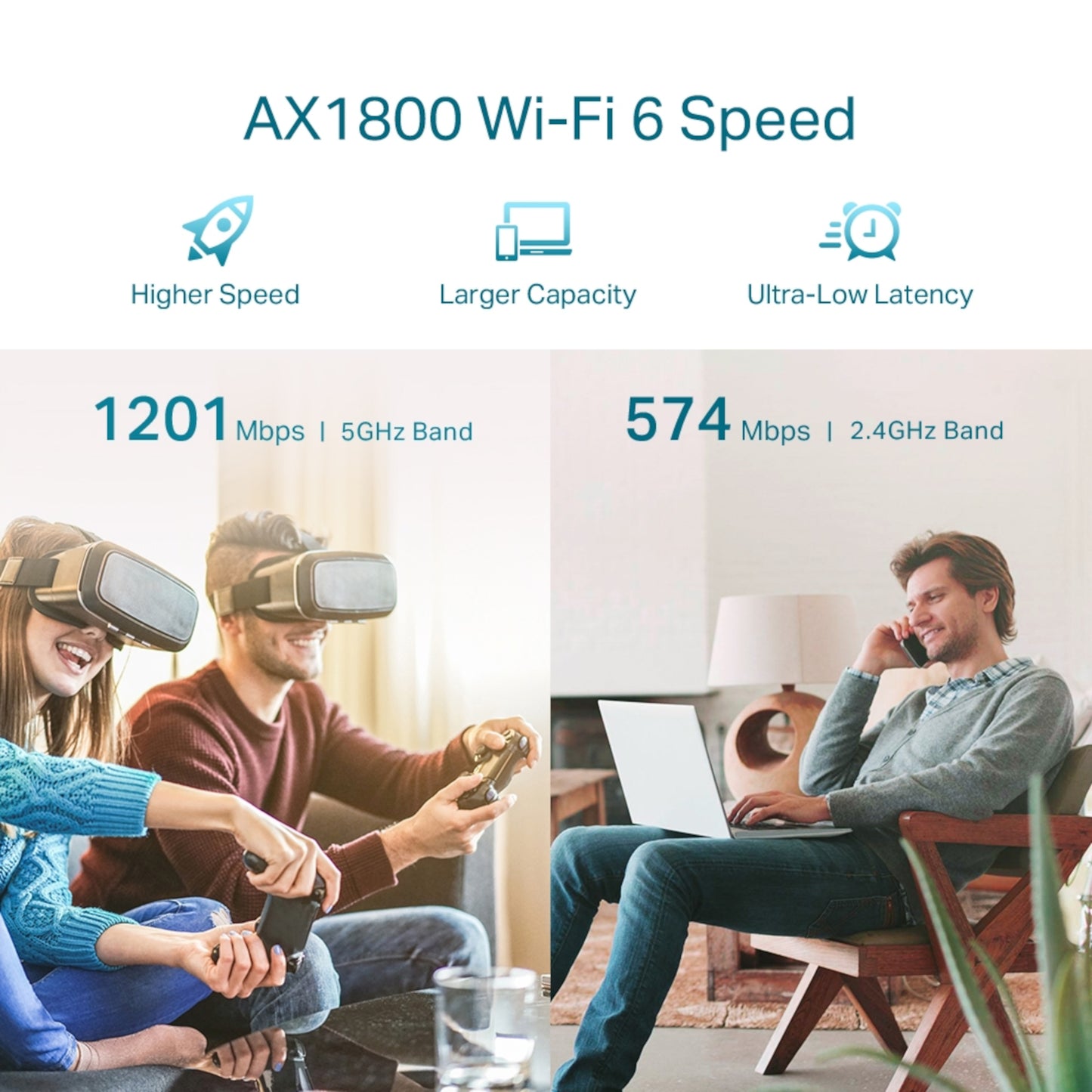 Repetidor De Wi-Fi Tp-Link Re605x Ax1800 2 Antenas