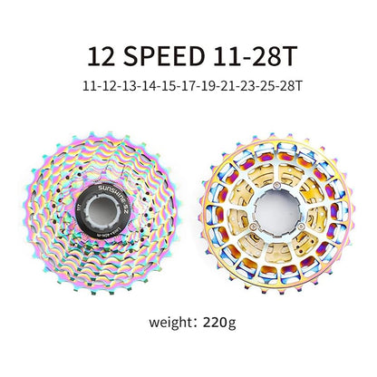 Cassette 12S 11T-28T Sunshine Para Bicicleta De Carretera