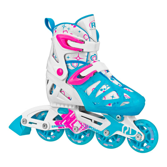 Patines Ajustables Para Niños Roller Derby Tracer Talle 12J-1 Azul