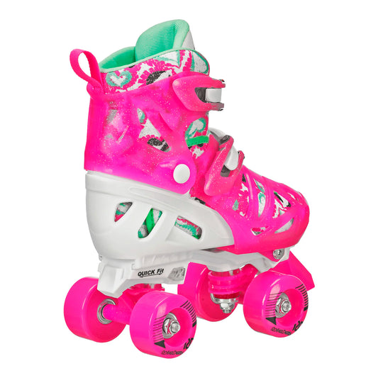 Patines Ajustables Para Niños Roller Derby Trac Star Talle 12J-2 Blanco
