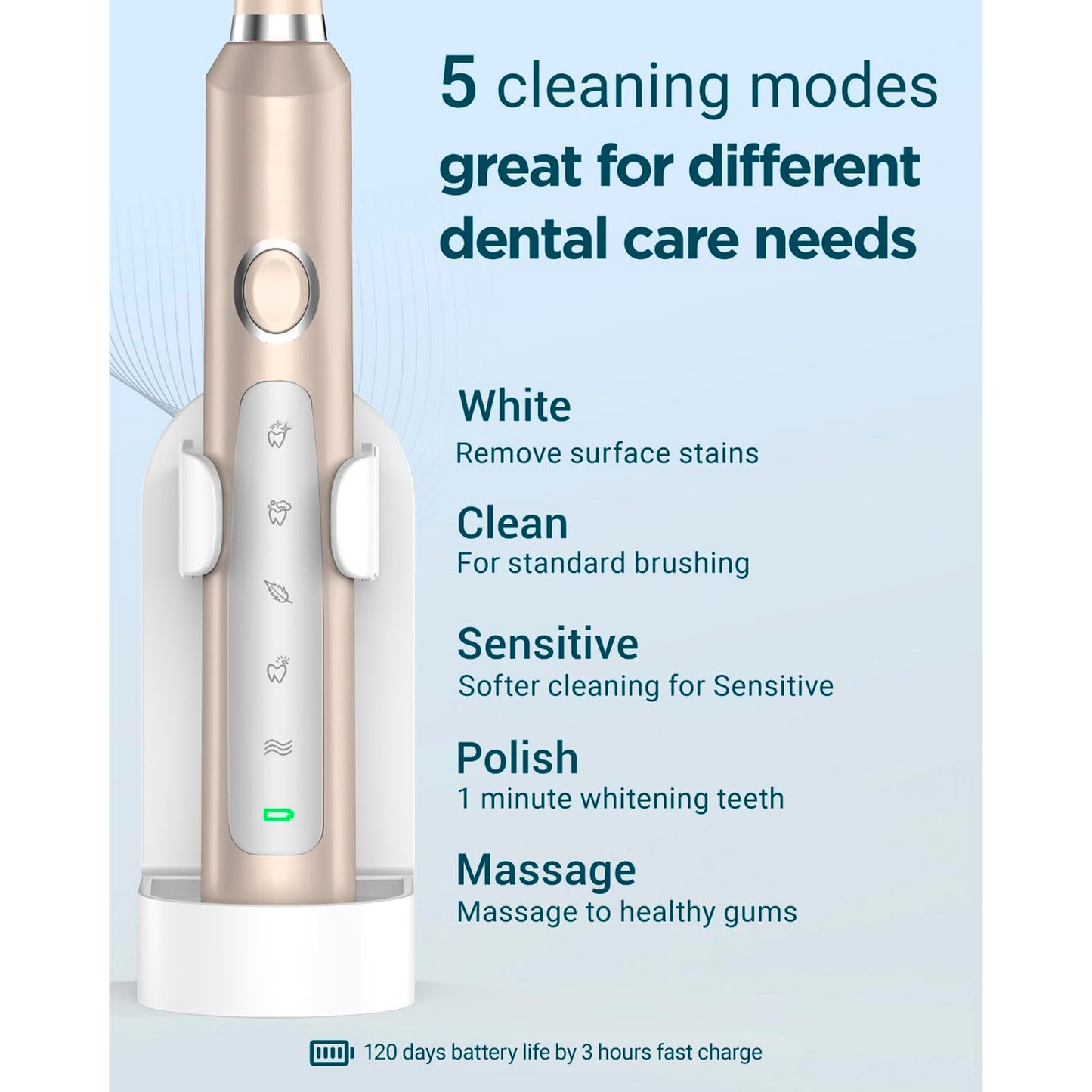 Cepillo De Dientes Eléctrico Rtauys M5 Sonic 41000vpm
