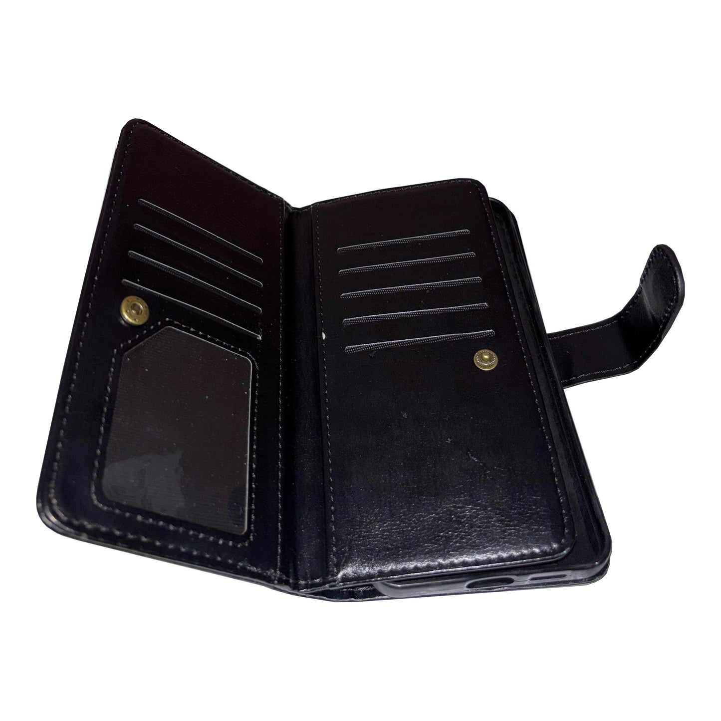 Funda Con Billetera Para Celular Simil Cuero