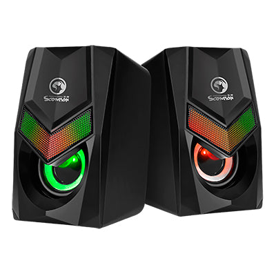 Parlantes Gaming Usb Pc Marvo Sg-118 Led 6w