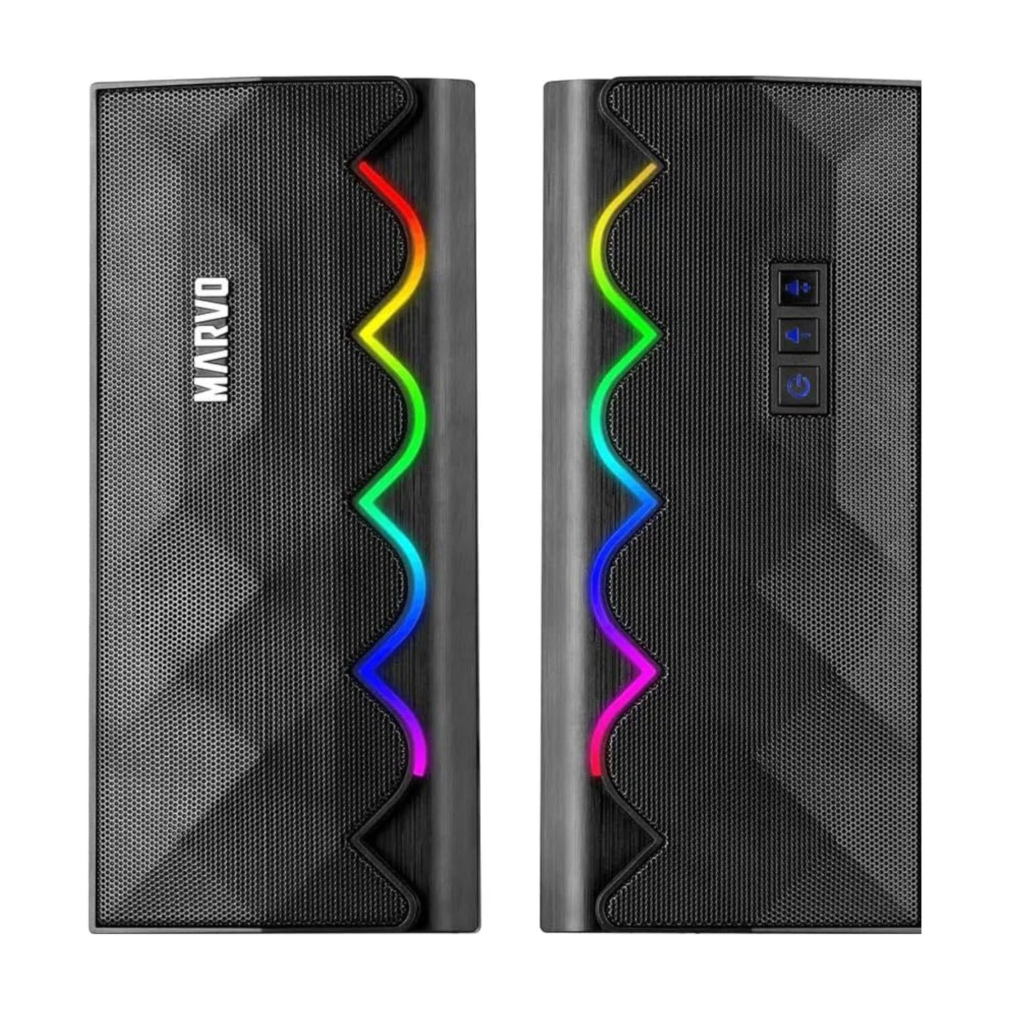 Parlantes Gaming Pc Marvo Bluetooth Con Iluminación Rgb