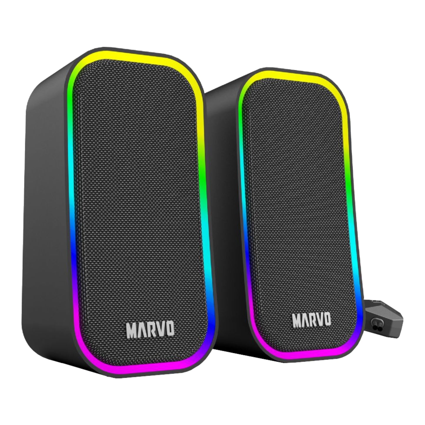 Parlantes Gaming Pc Marvo Sg-285 Con Iluminación Rgb