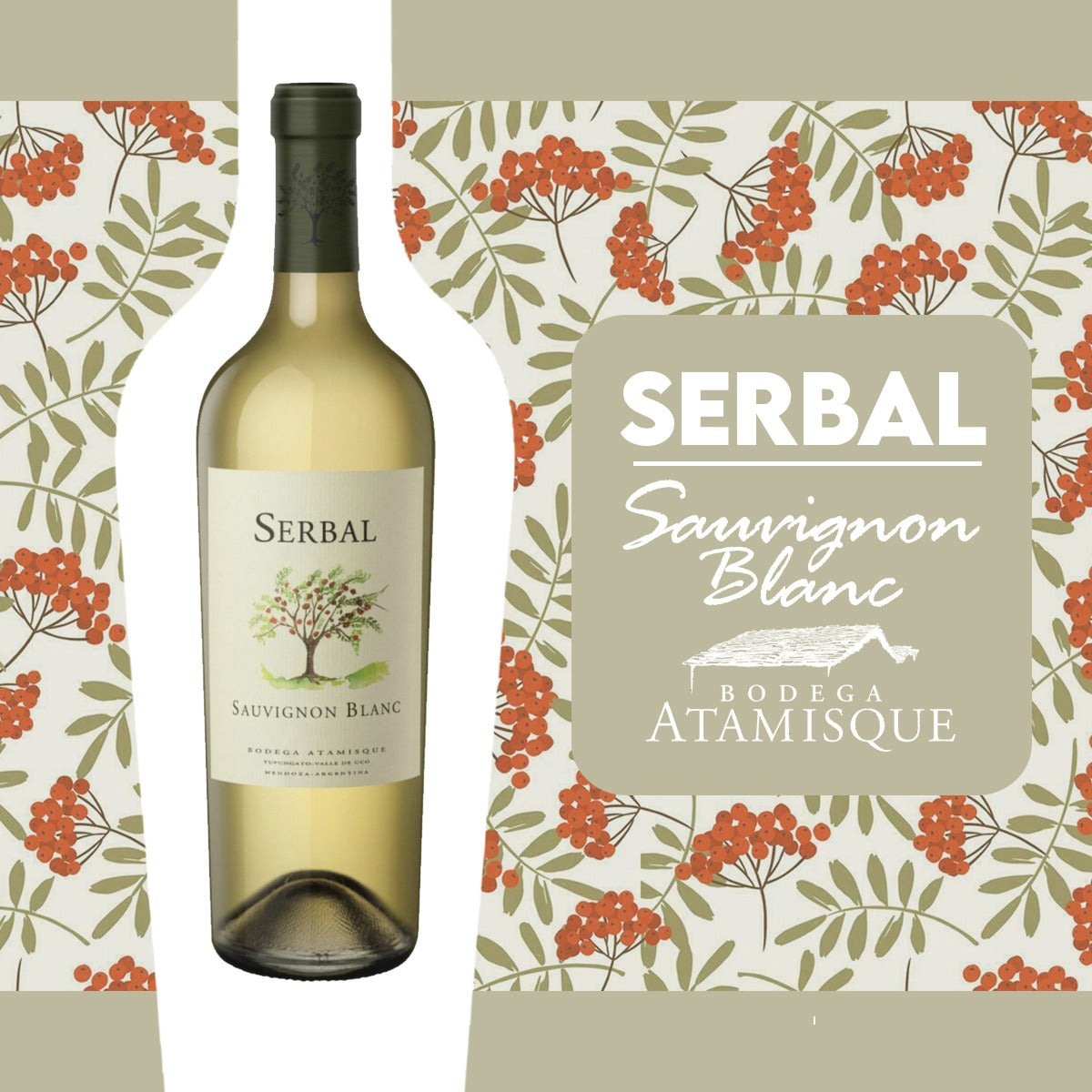 Vino Serbal Atamisque Sauvignon Blanc 750cc