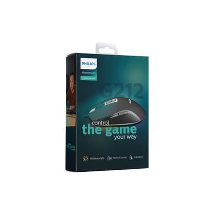 Mouse Gaming Philips 2800dpi Con Iluminación
