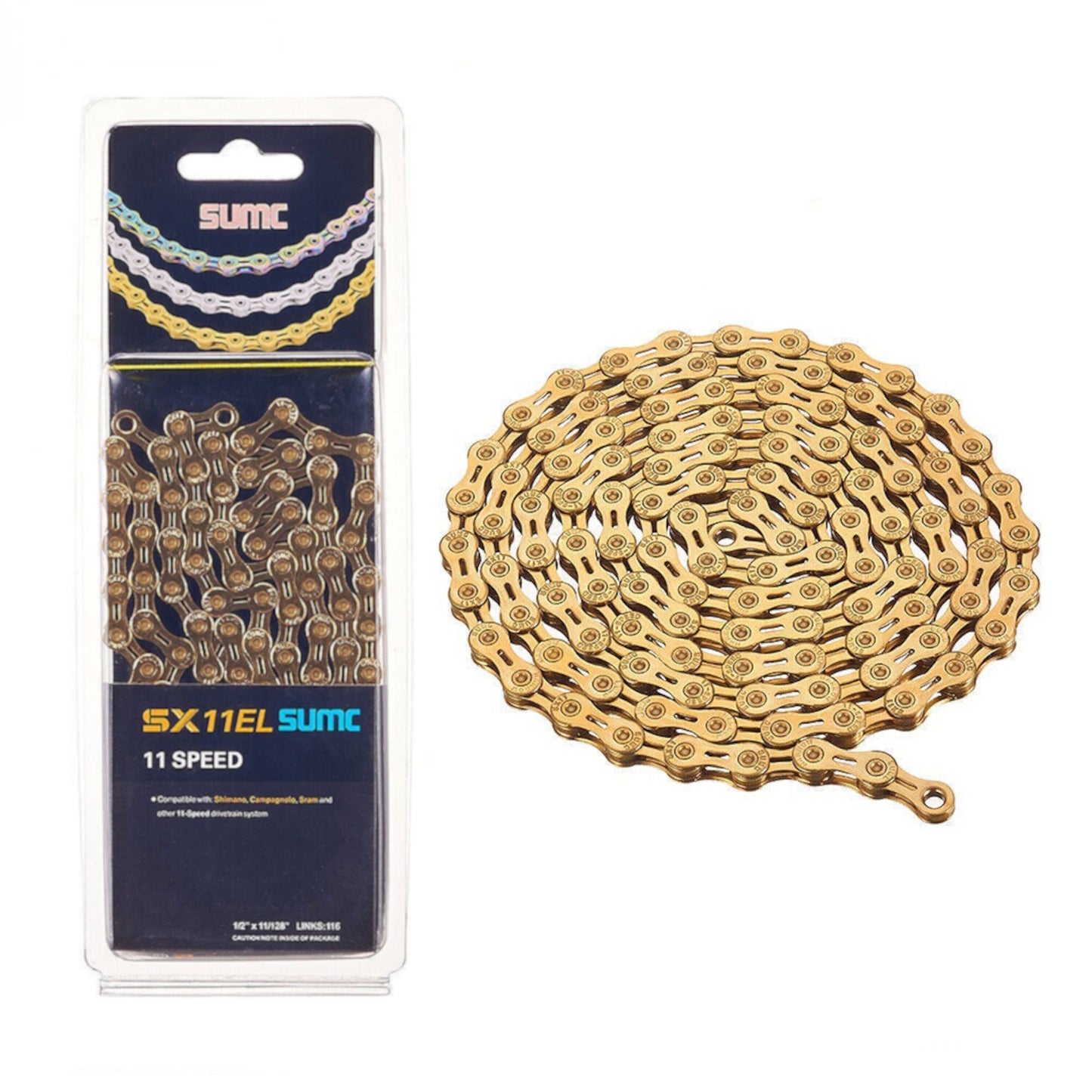 Cadena de bicicleta Sumc SX11EL 11V 116 Eslabones