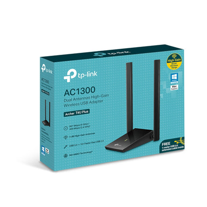 Tarjeta de Red Tp-Link USB Archer T4u Plus Dual Band Ac1300