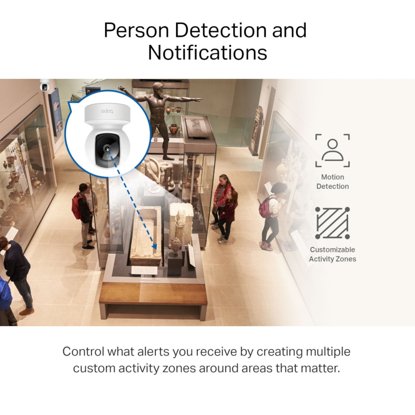 Cámara De Seguridad Tp-Link Tapo C212 Interior Visión Nocturna 2K 360°