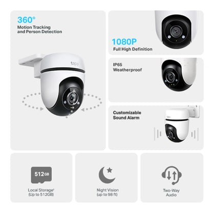 Cámara De Seguridad Tp-Link Tapo C500 Exterior Visión Nocturna 1080p 360°
