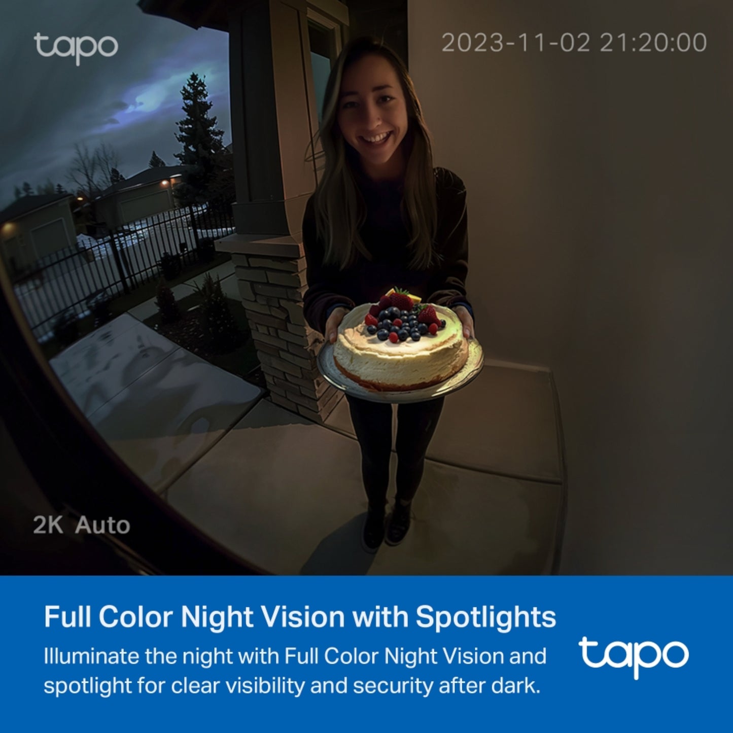 Timbre Con Video Tapo D210 Visión Nocturna Wifi 2K