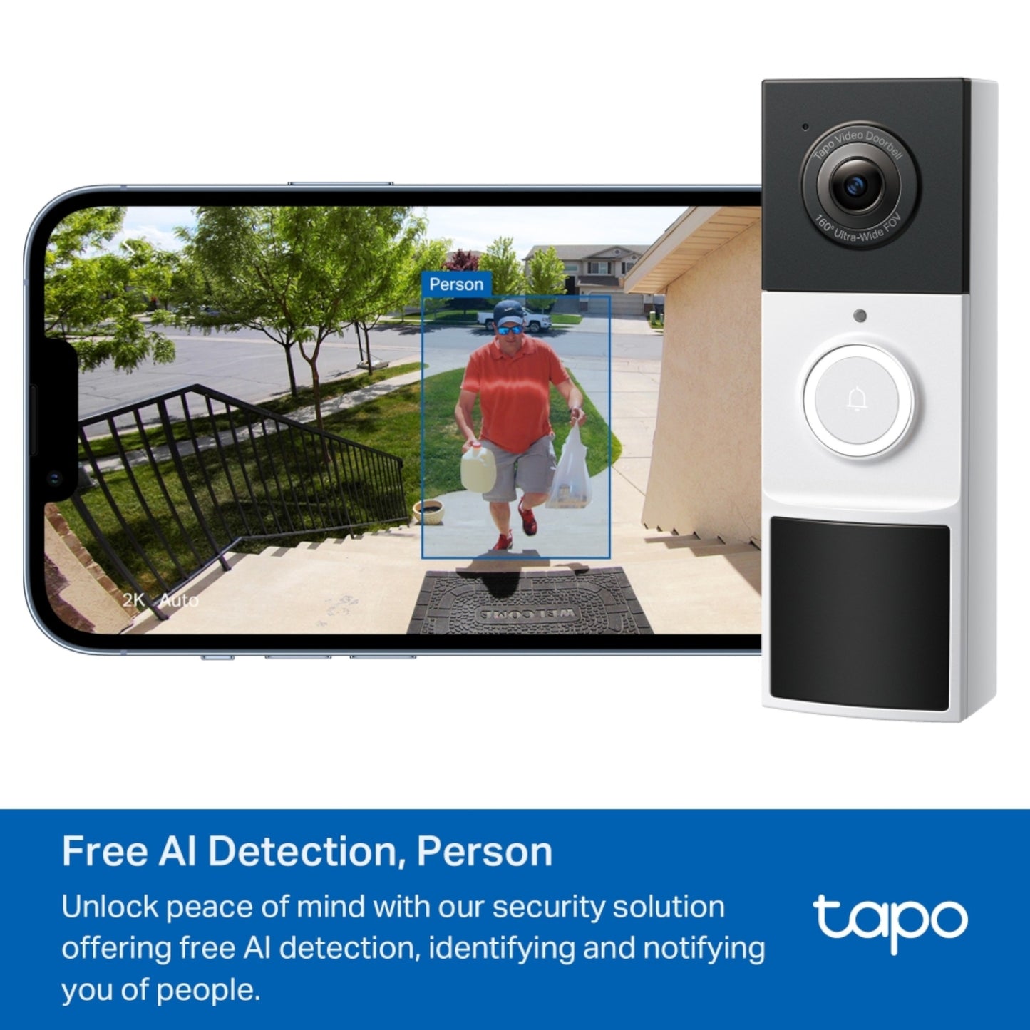 Timbre Con Video Tapo D210 Visión Nocturna Wifi 2K