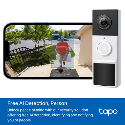 Timbre Con Video Tapo D210 Visión Nocturna Wifi 2K