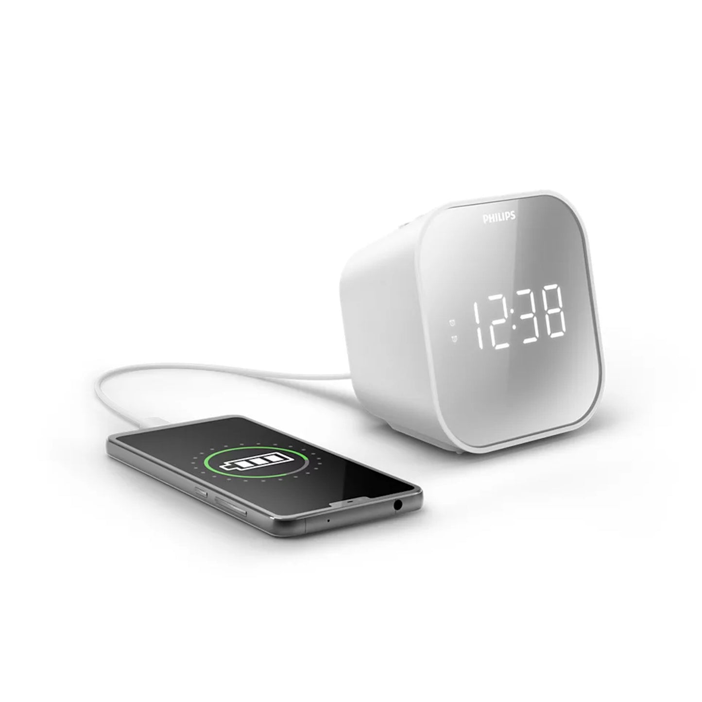 Radio Reloj Philips Tar4406 Cargador Usb Fm