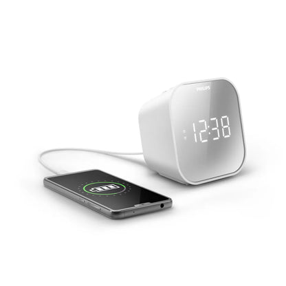 Radio Reloj Philips Tar4406 Cargador Usb Fm