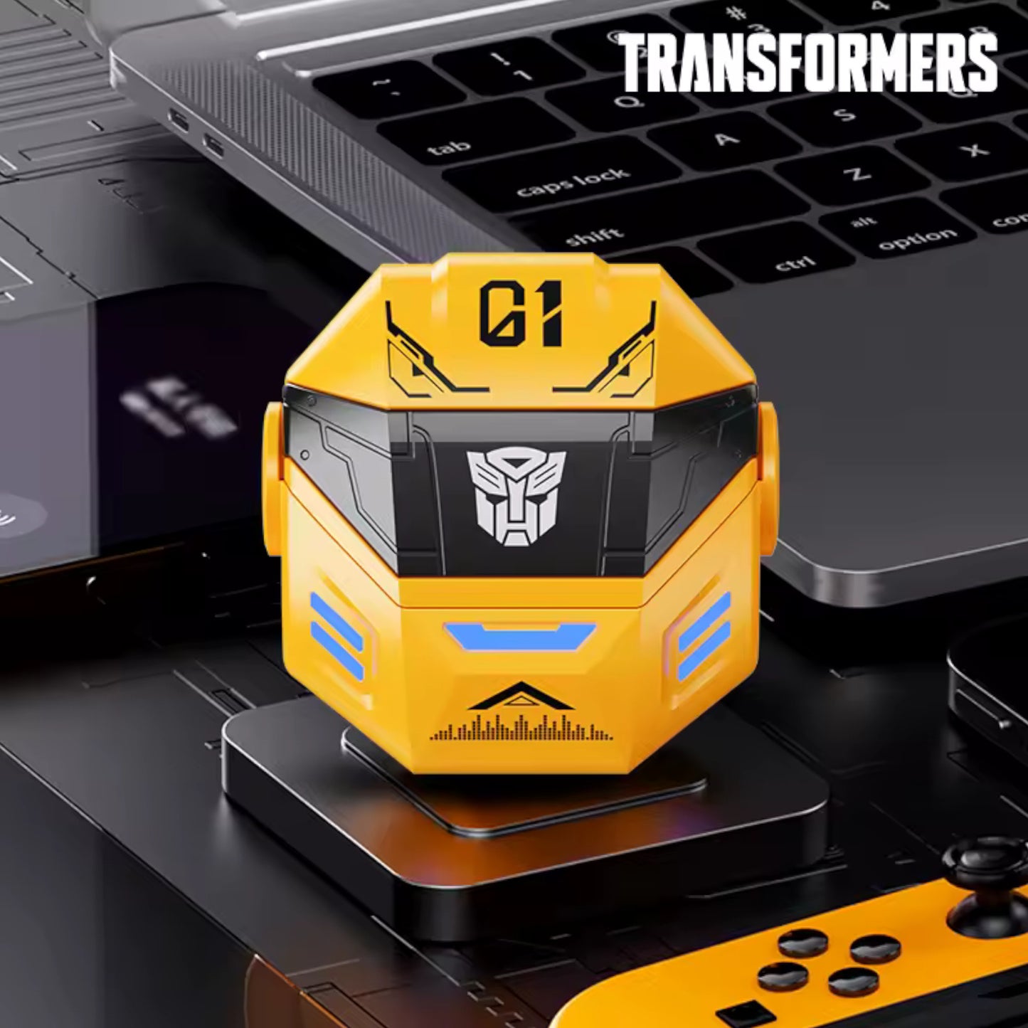 Auriculares Gaming Inalámbricos Bt Transformers TF-T36 10mm Amarillo