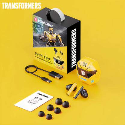 Auriculares Gaming Inalámbricos Bt Transformers TF-T36 10mm Amarillo