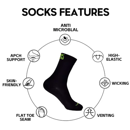 Medias Para Ciclismo Thinkrider Respirables Arco Y Talón Reforzados