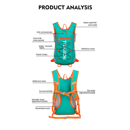 Mochila De Hidratación Thinkrider Repelente Al Agua 20L