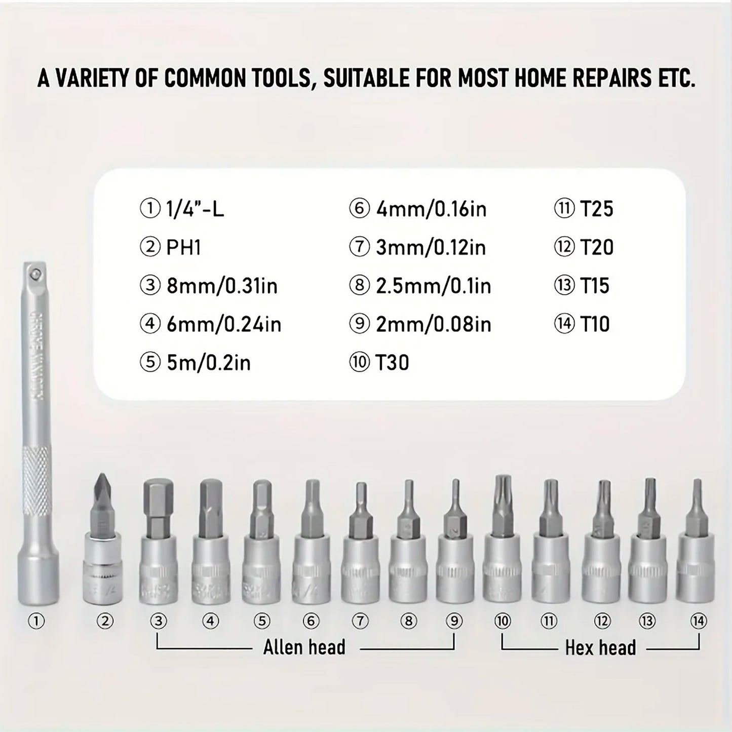 Kit De Herramientas Thinkrider Con Llave Torque Y Puntas Torx Y Allen