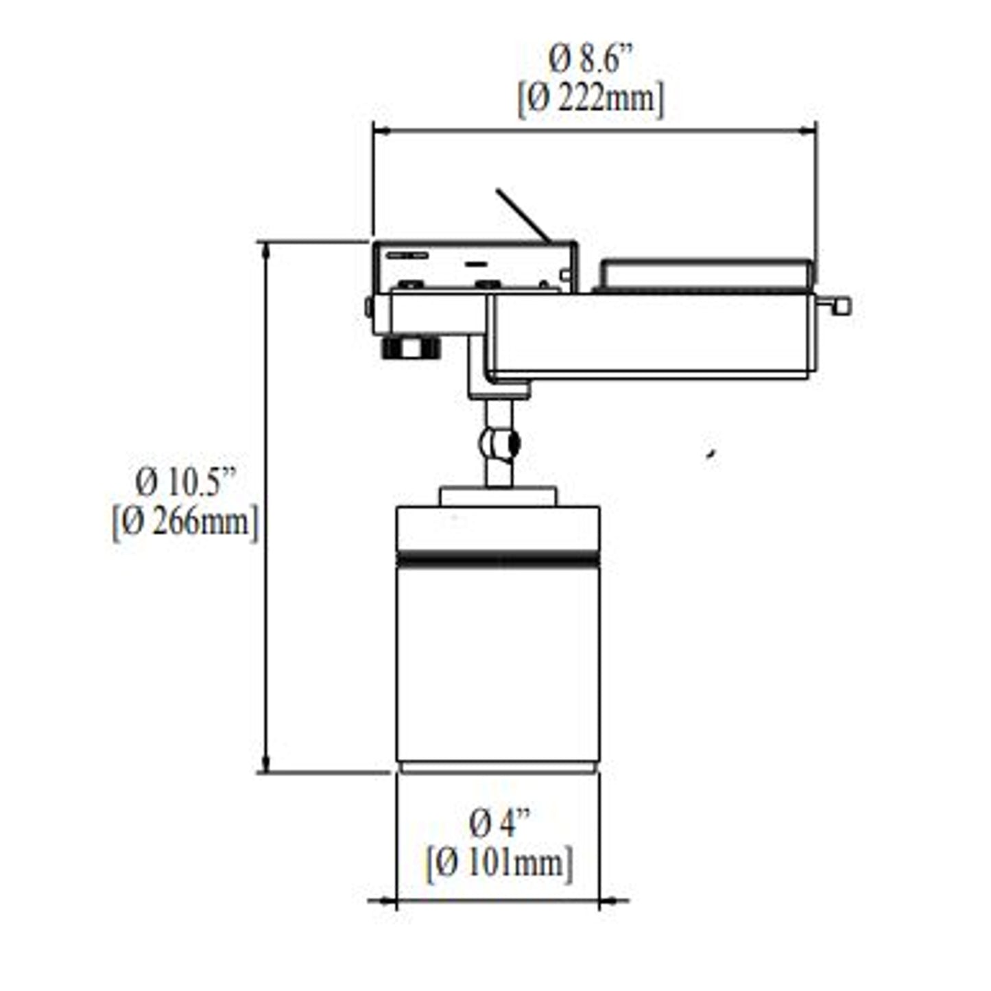 Lámpara Led Ledion Riel 17w 3000k Dimerizable Chip Hr