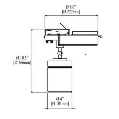 Lámpara Led Ledion Riel 17w 3000k Dimerizable Chip Hr