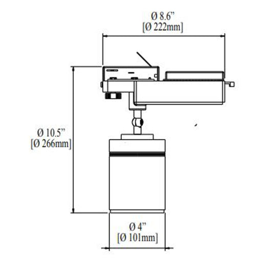 Lámpara Led Ledion Riel 17w 3000k Dimerizable Chip Hr
