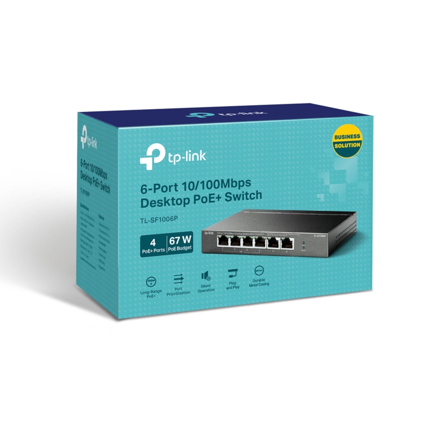 Switch Tp-Link Tl-sf1006p 6 Puertos 10/100 4 PoE