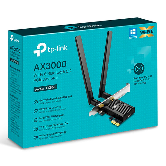 Tarjeta De Red Tp-link Archer Tx55e Wifi Bt 2,4ghz 5ghz AX3000
