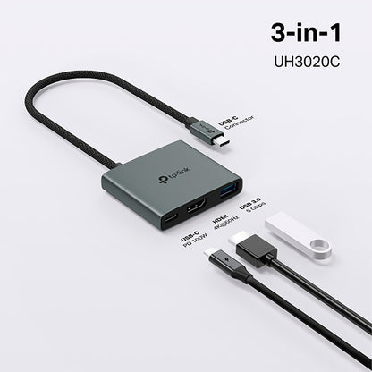 Hub Usb C 3en1 Tp-Link Uh3020c 3 Puertos