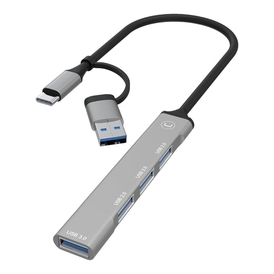 Hub 4 Puertos Unno Hb1014gy 4 Usb A
