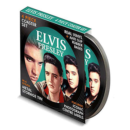 Set 4 Posavasos De Vinilo Retro Musique Vb03w