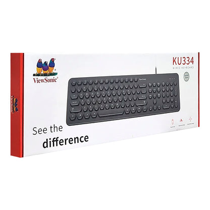 Teclado Usb A ViewSonic Ku334 Español Teclas Redondas