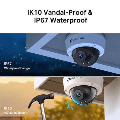 Cámara Seguridad Ext TP-LINK Vigi C240 Color Ip67 Día Noche 2K 4mp