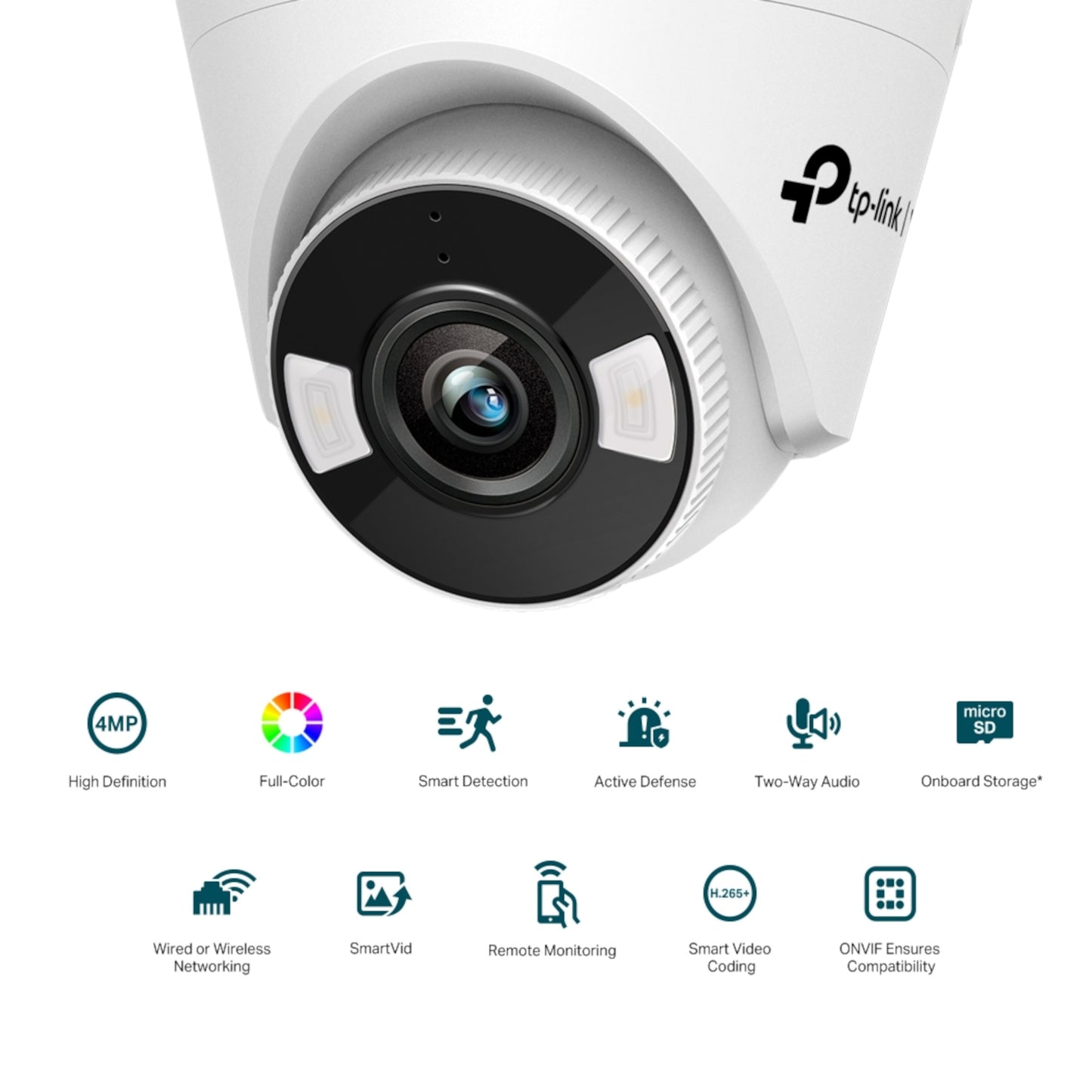 Cámara Seguridad Int Tp-Link Vigi C440 Wi-Fi Color Día Noche 2K 4mp