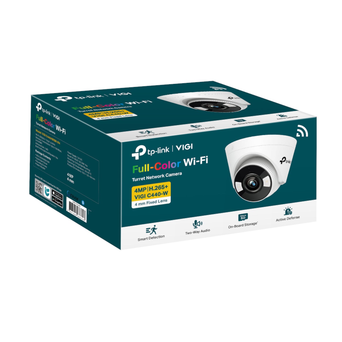 Cámara Seguridad Int Tp-Link Vigi C440 Wi-Fi Color Día Noche 2K 4mp